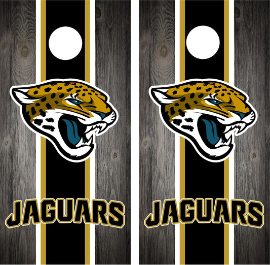 Jacksonville Jaguars Cornhole Wraps