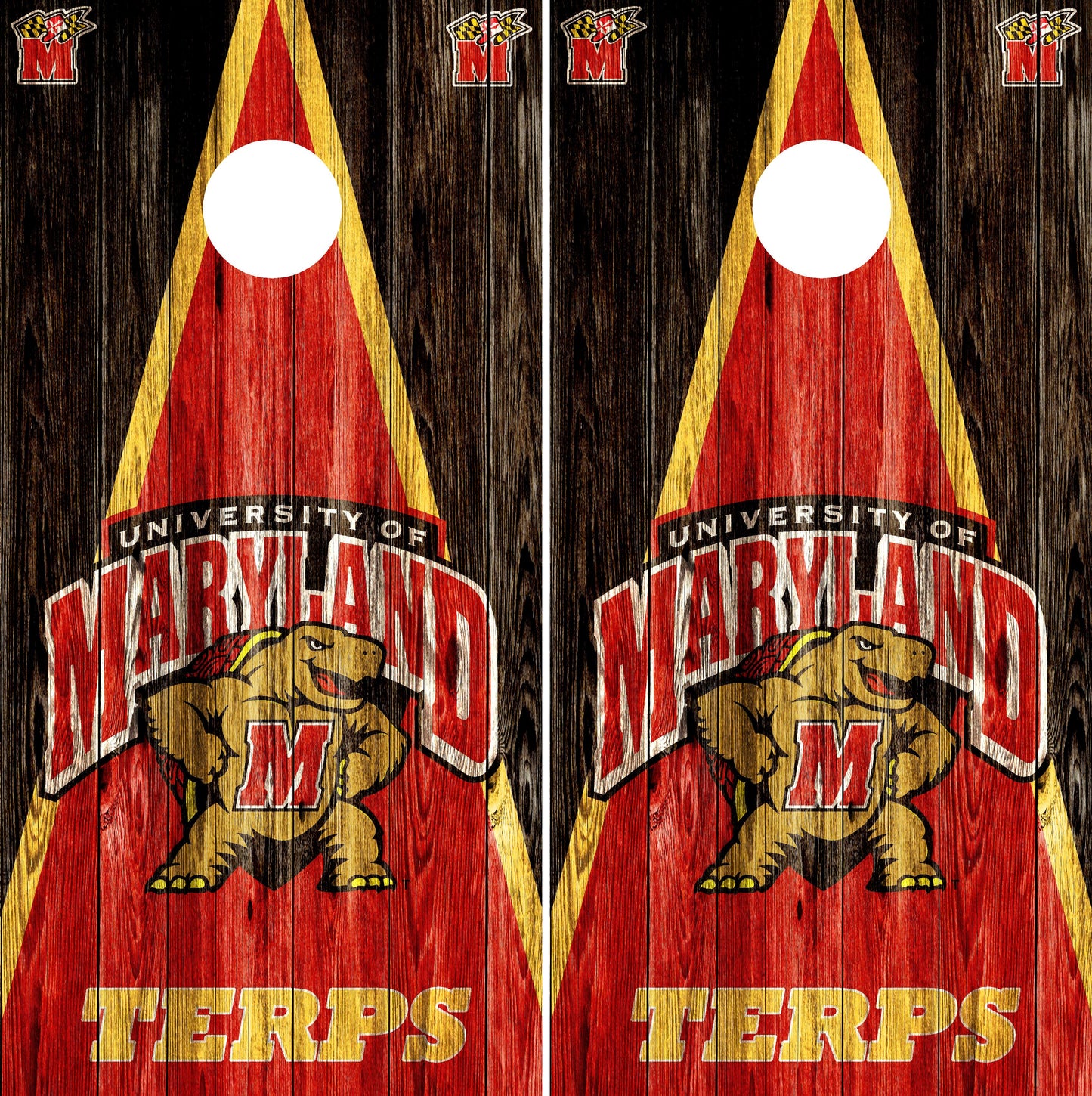 Maryland Terrapins Cornhole wraps