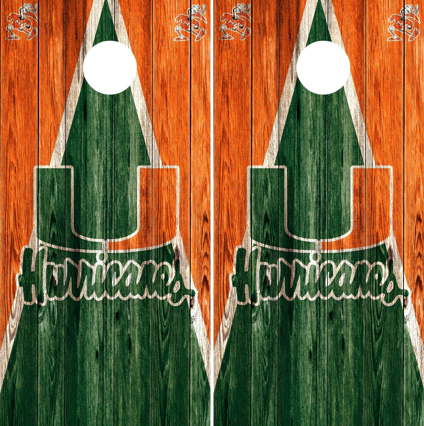 Miami Hurricanes Cornhole wraps