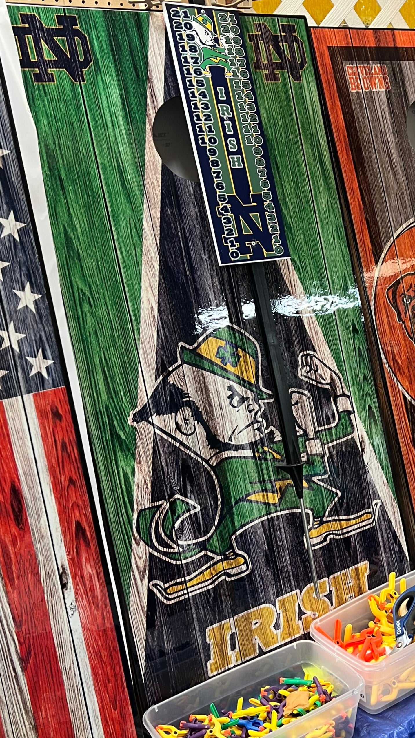 Notre Dame Fighting Irish Cornhole Boards