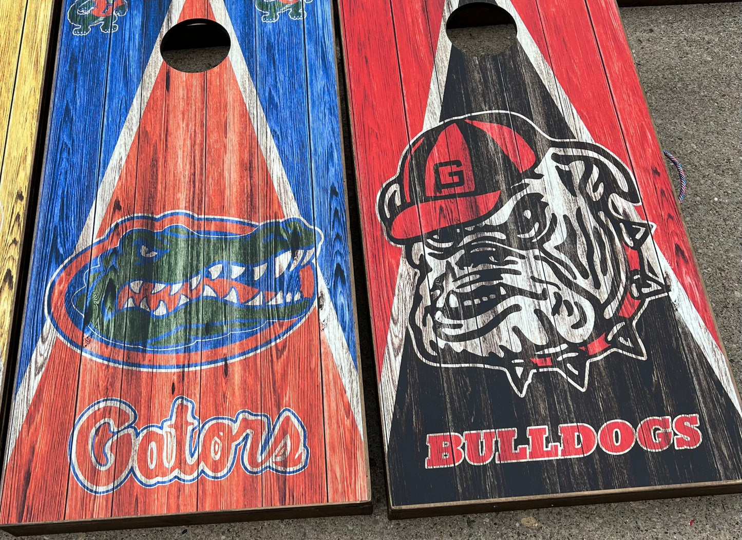 House Divided Florida Gators / Georgia Bulldogs Cornhole Boards