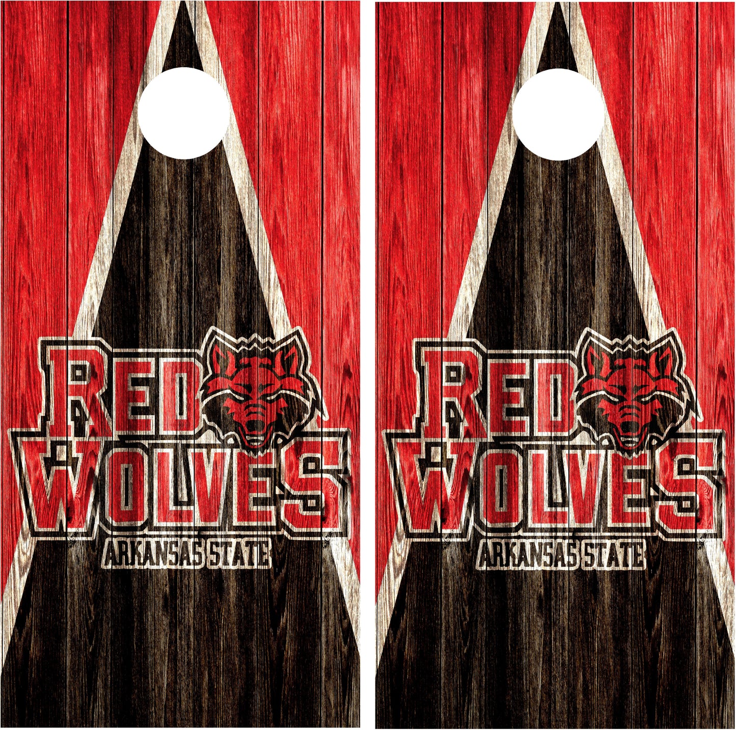 Arkansas State Red Wolves Cornhole wraps
