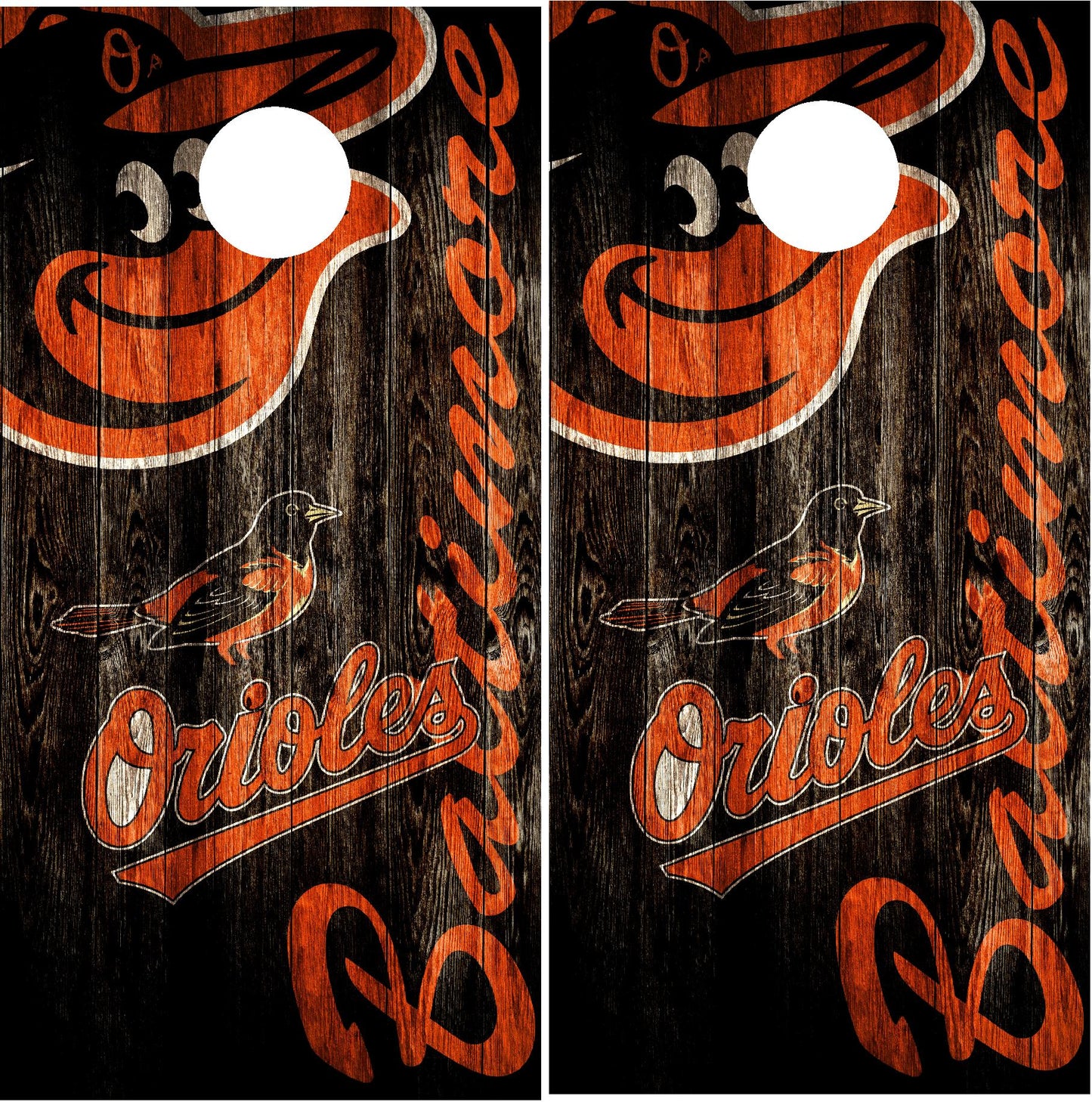 Baltimore Orioles Cornhole Wraps