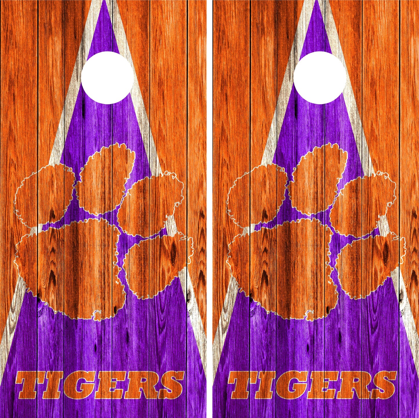 Clemson Tigers Cornhole wraps