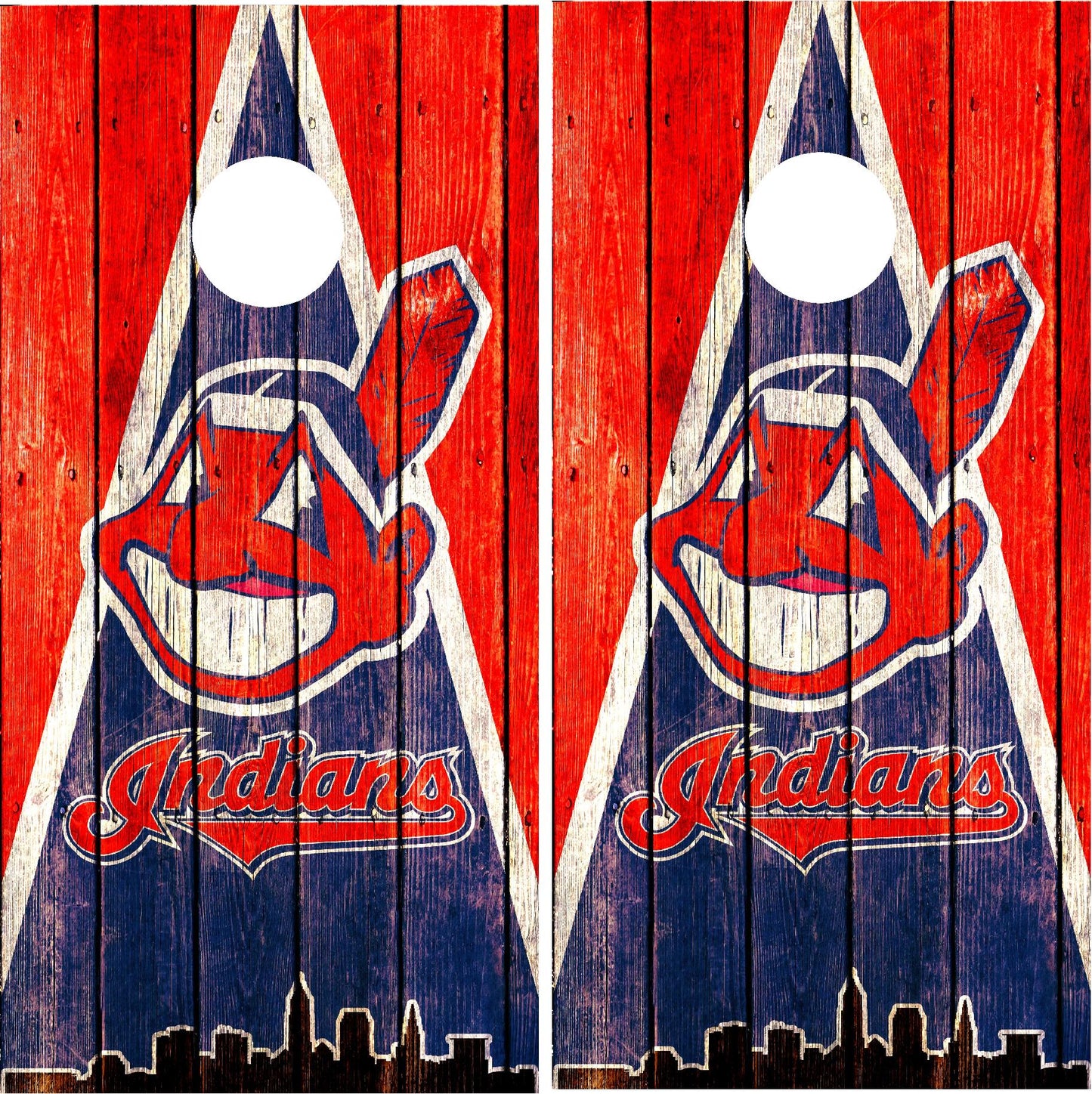 Cleveland Indians Cornhole Wraps!