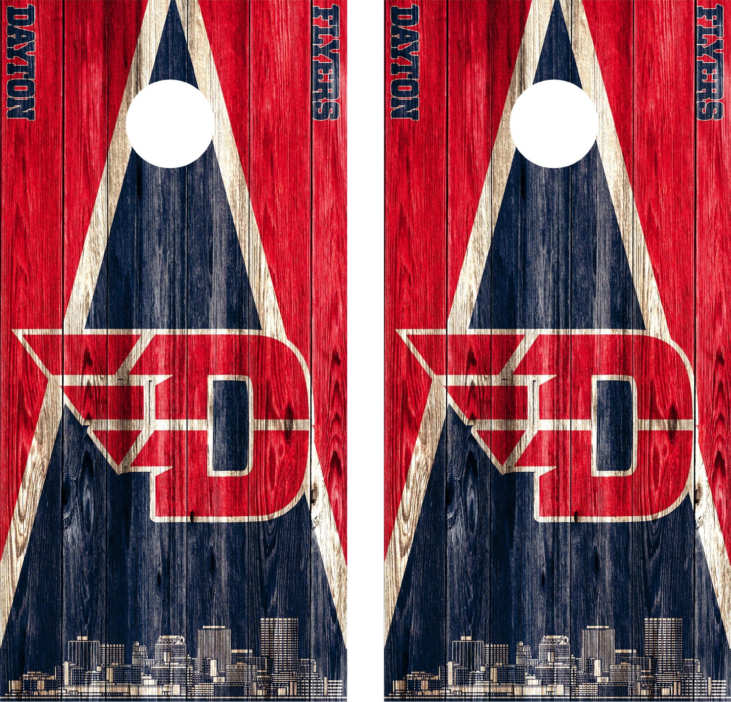 Dayton Flyers Cornhole wraps