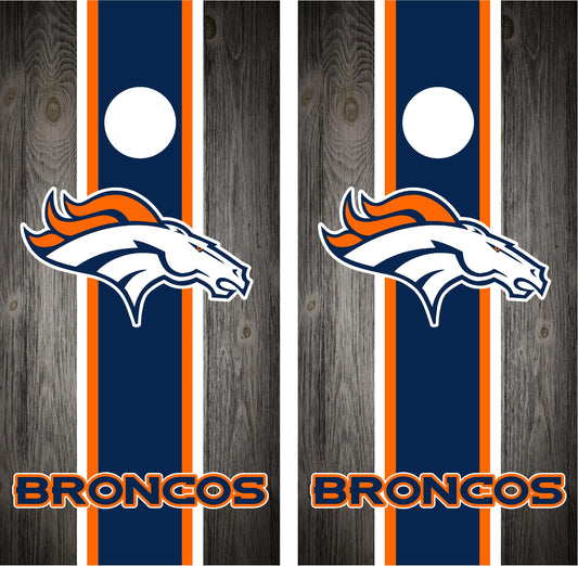 Denver Broncos Cornhole Wraps