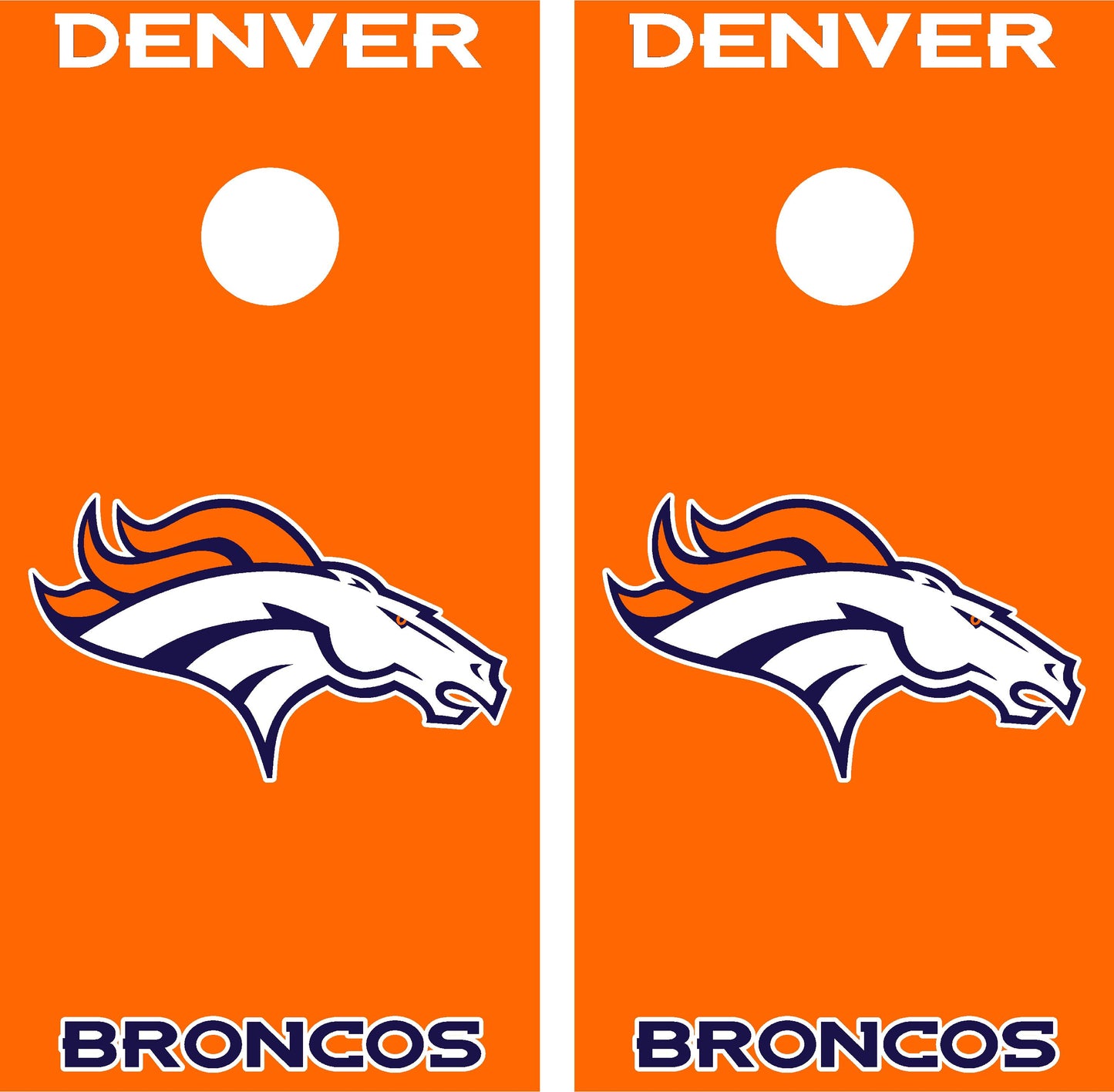 Denver Broncos Cornhole Wraps