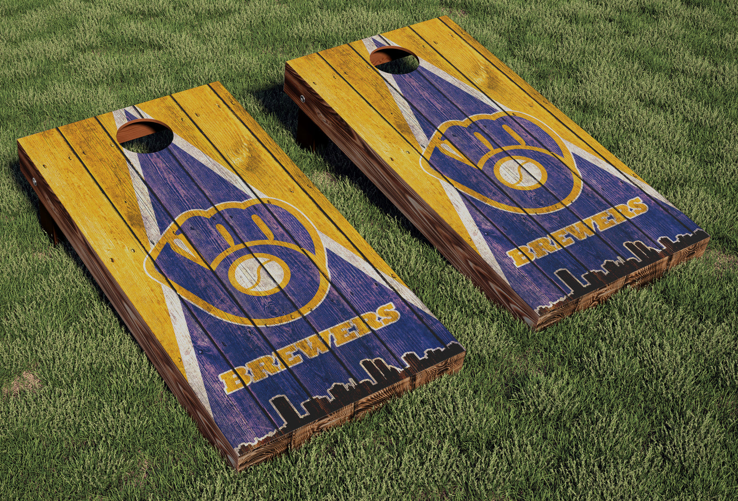 Milwaukee Brewers Regulation Cornhole Boards