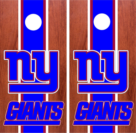 New York Giants Cornhole Wraps