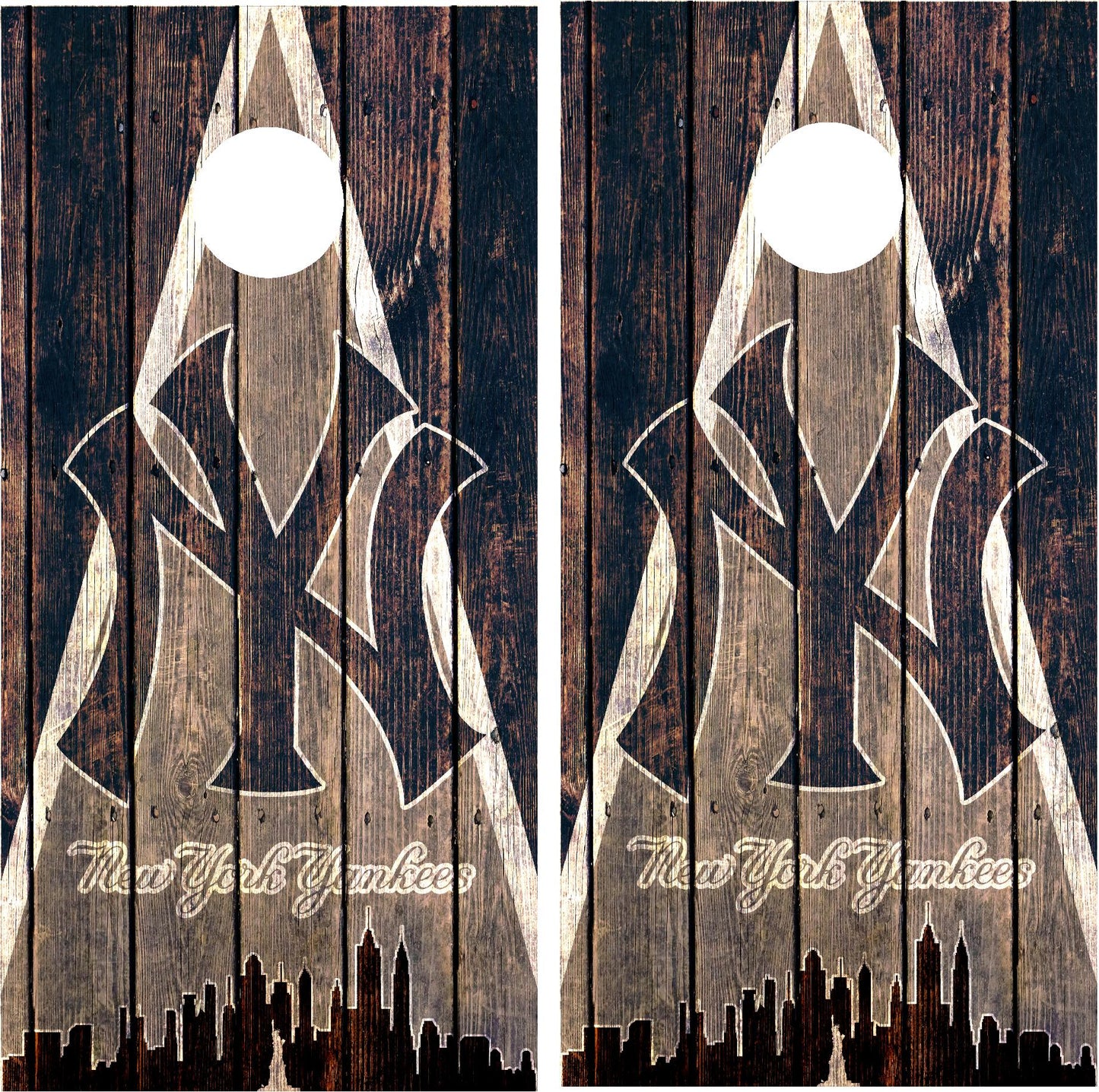New York Yankees Cornhole Wraps