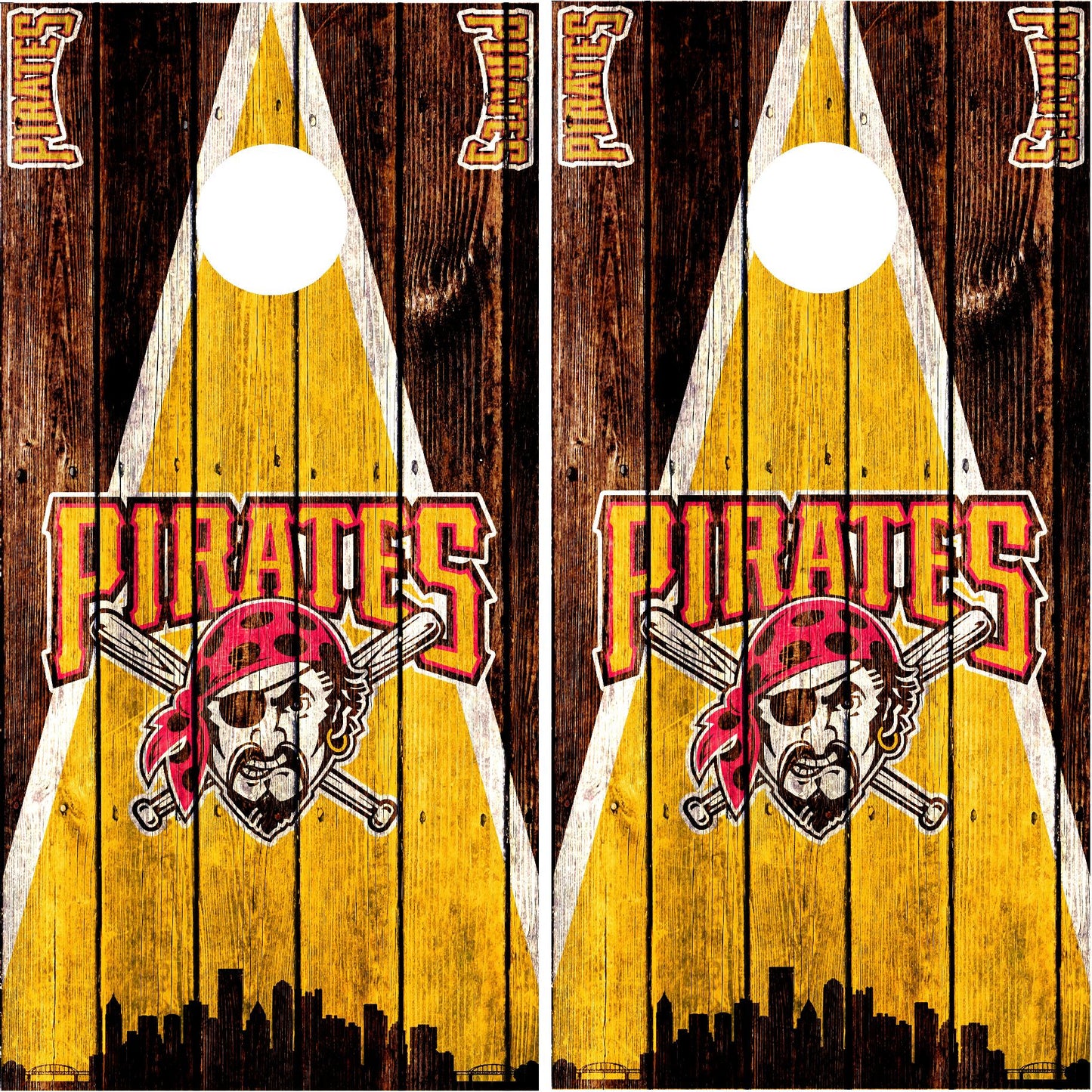 Pittsburgh Pirates Cornhole Wraps