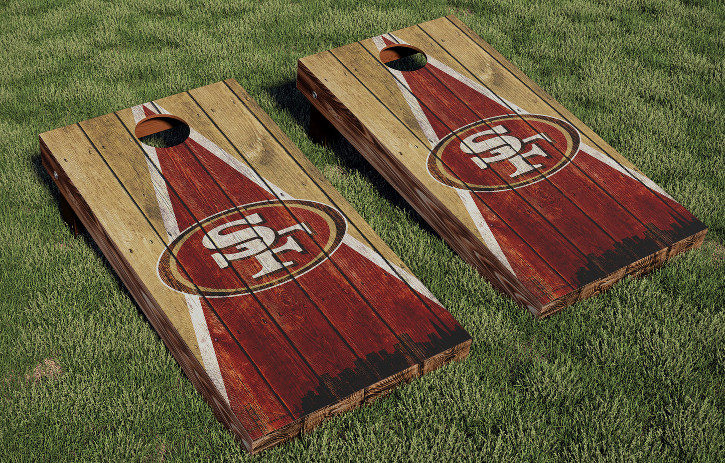 San Francisco 49ers Regulation Cornhole Boards
