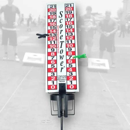 cornhole score tower