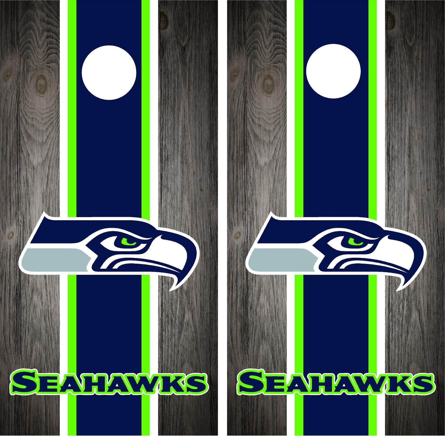 Seattle Seahawks Cornhole Wraps