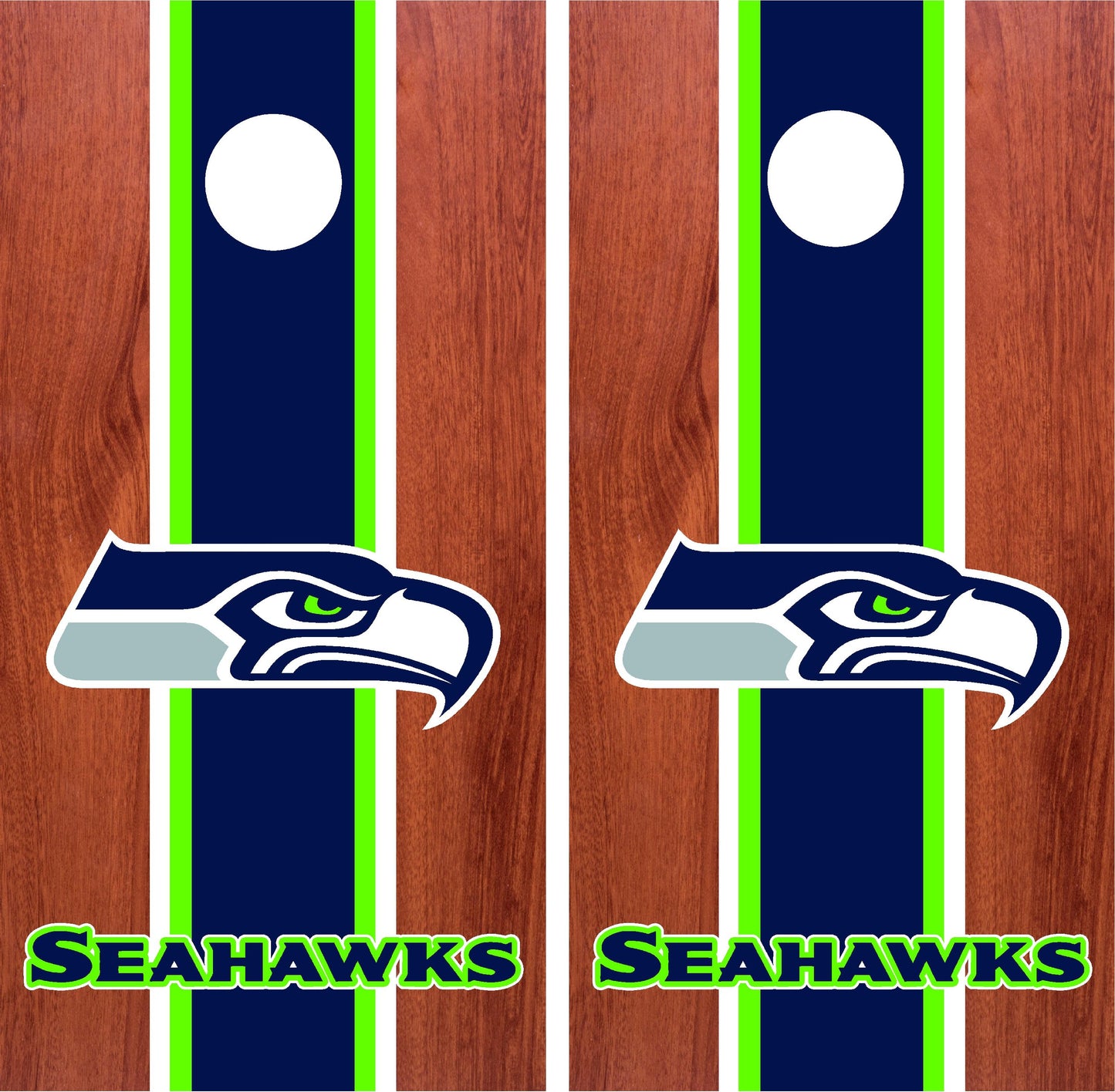Seattle Seahawks Cornhole Wraps