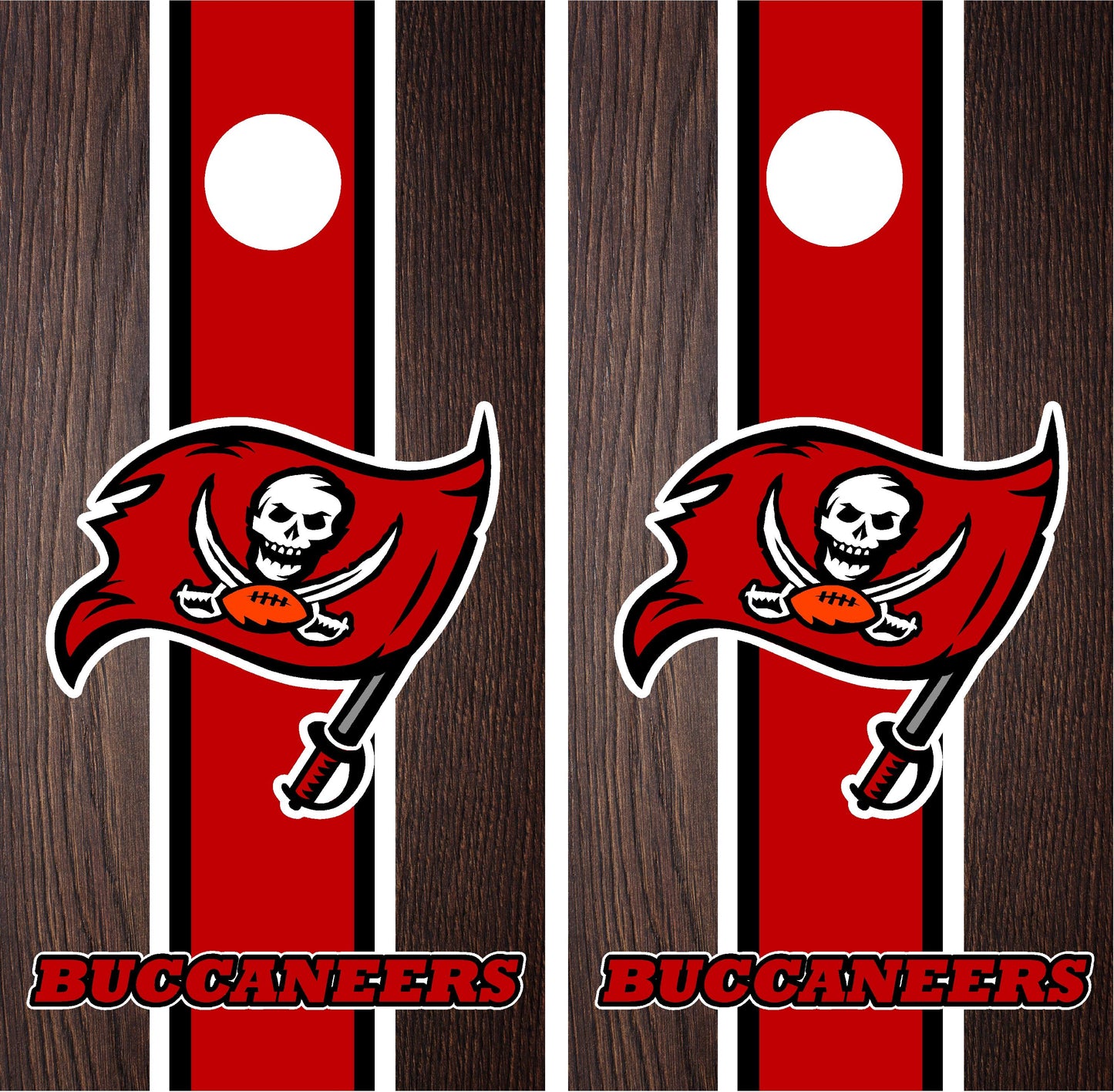 Tampa Bay Buccaneers Cornhole Wraps