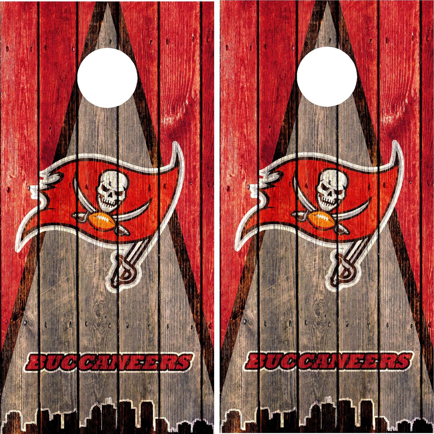 Tampa Bay Buccaneers Cornhole Wraps