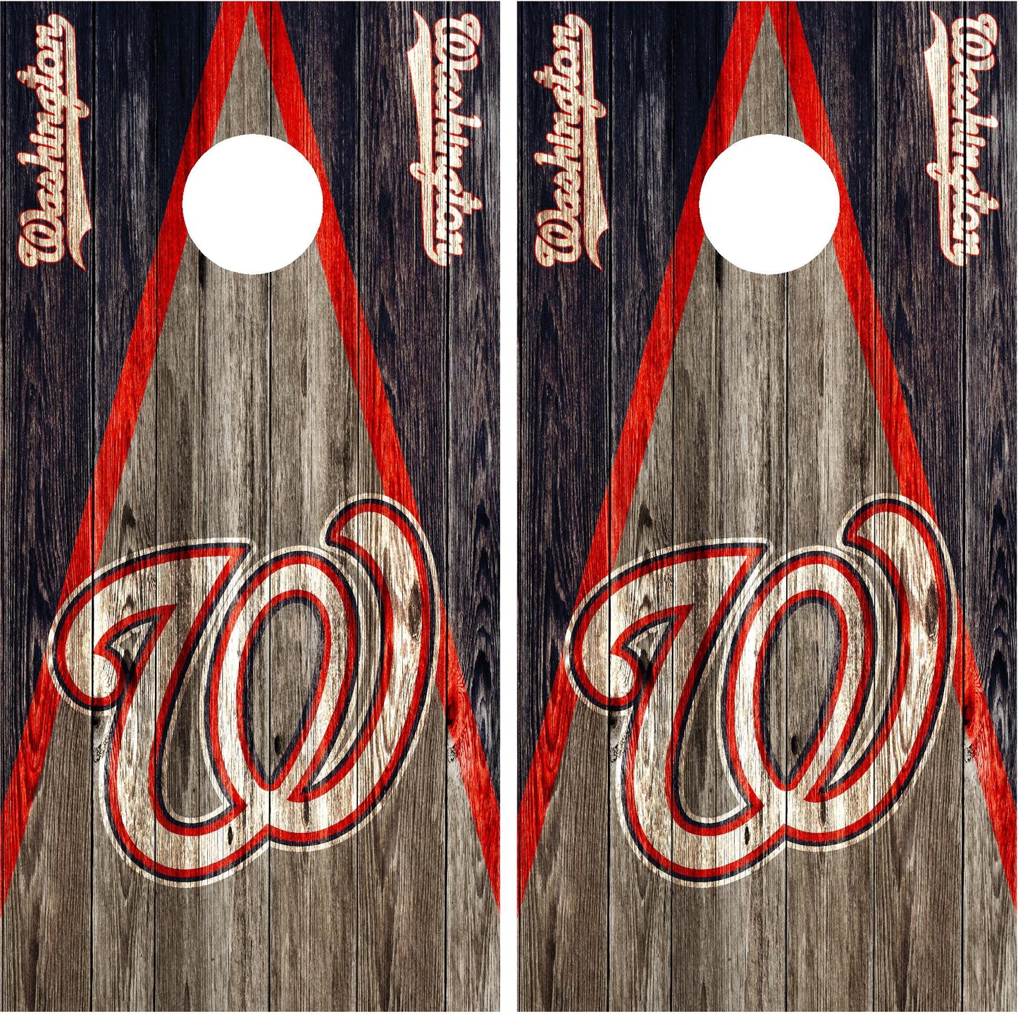 Washington Nationals Cornhole Wraps