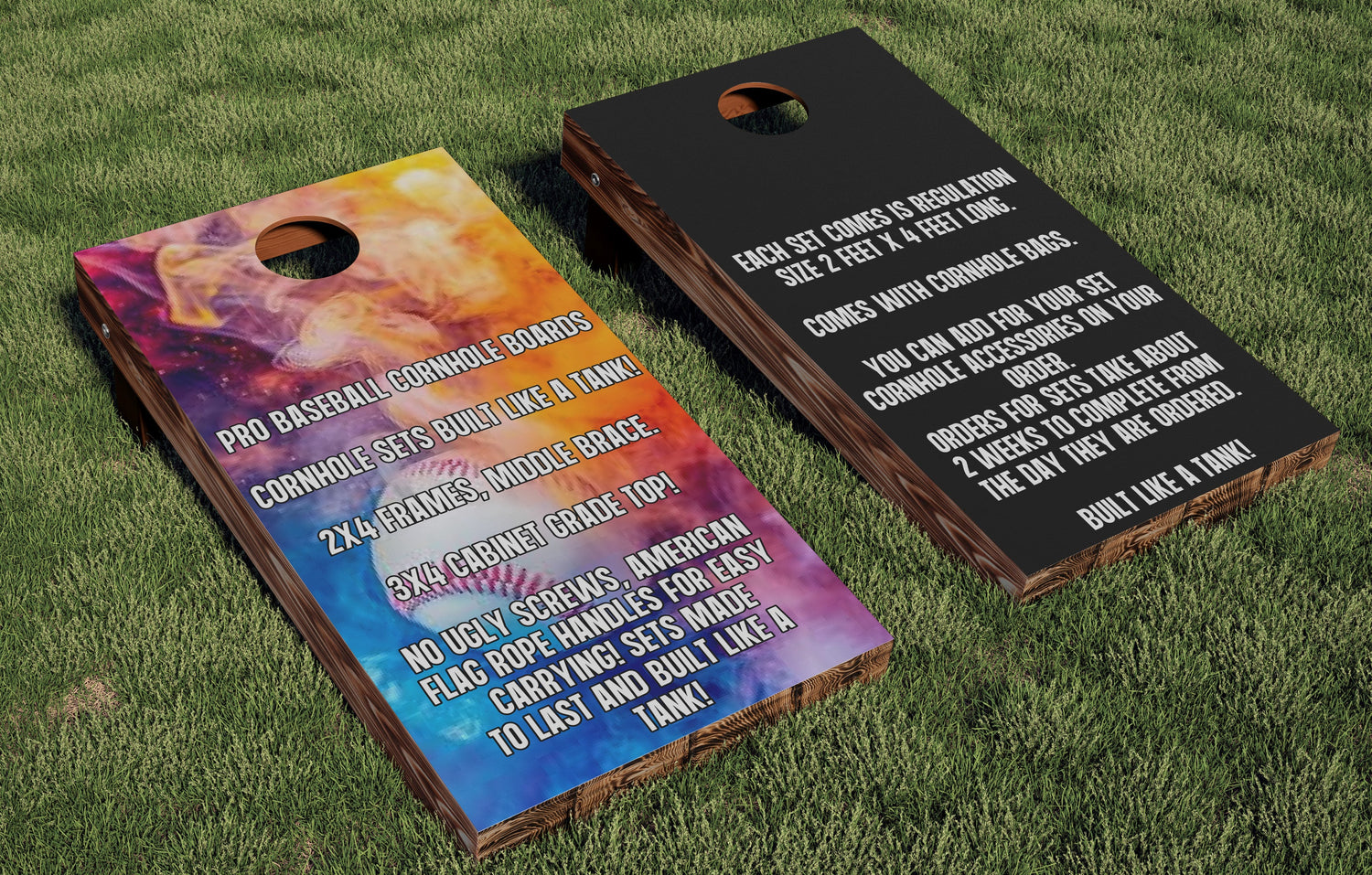 Major League Baseball Cornhole Boards