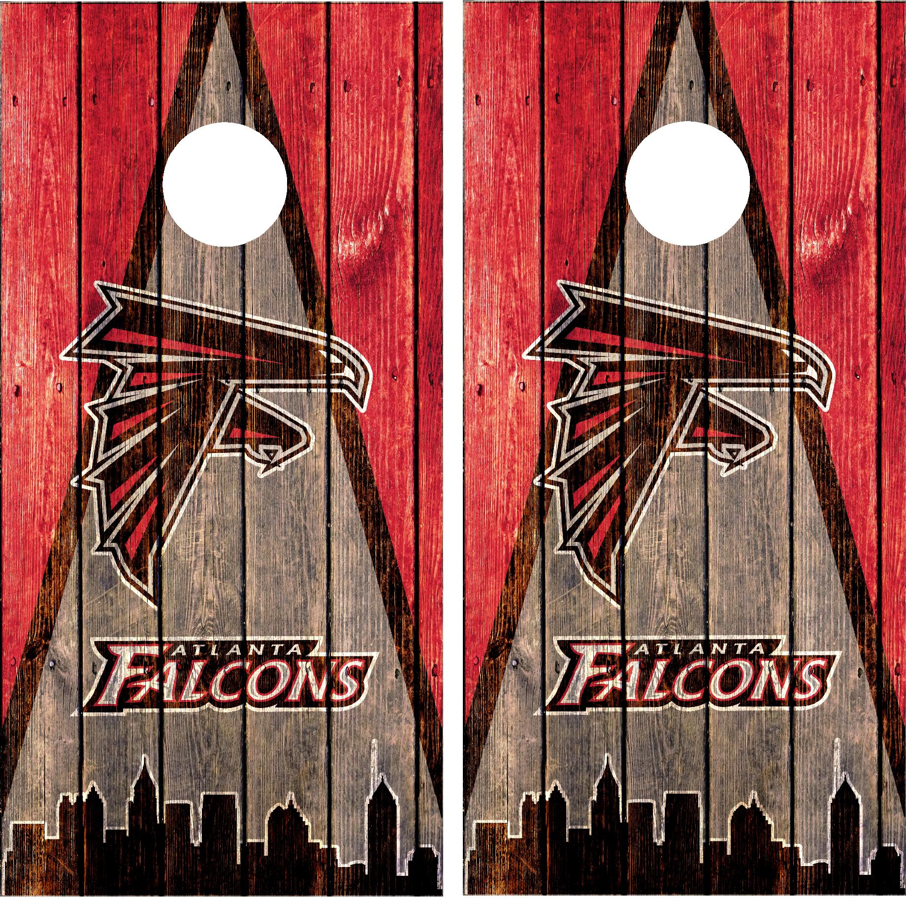 Atlanta Falcons Cornhole Wraps