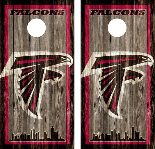 Atlanta Falcons Cornhole Wraps
