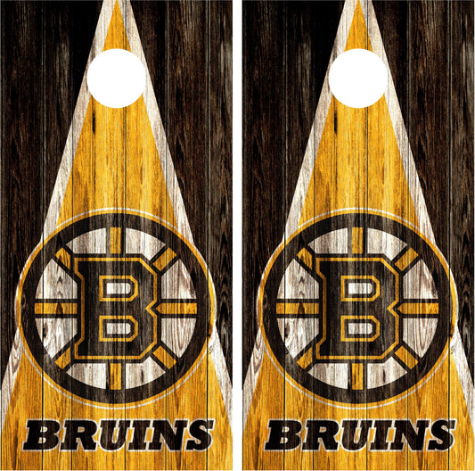 Boston Bruins Cornhole Wraps
