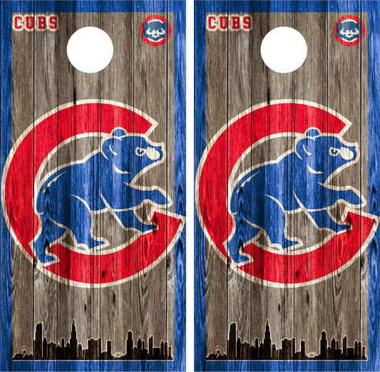 Chicago Cubs Cornhole Wraps