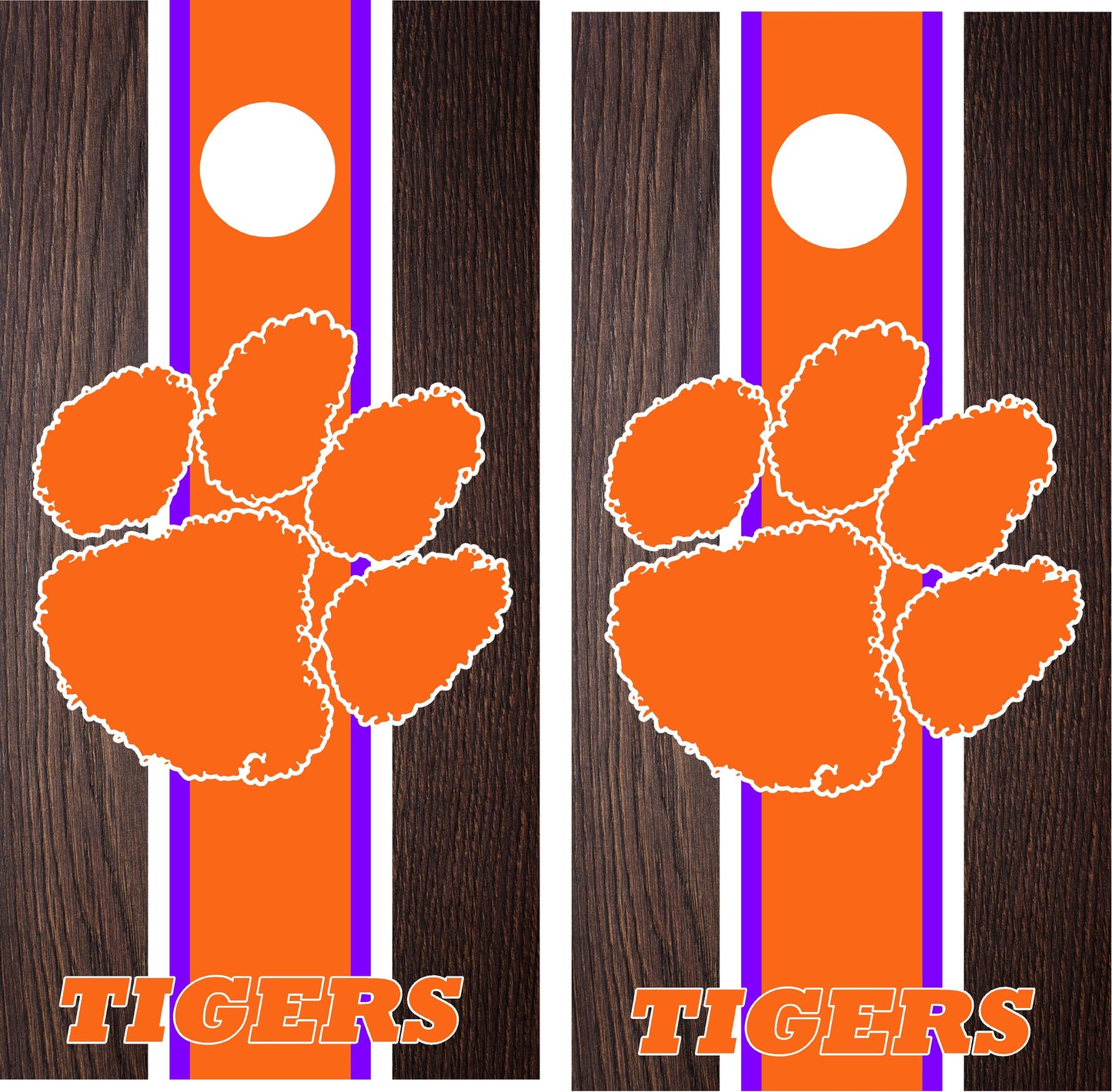 Clemson Tigers Cornhole wraps