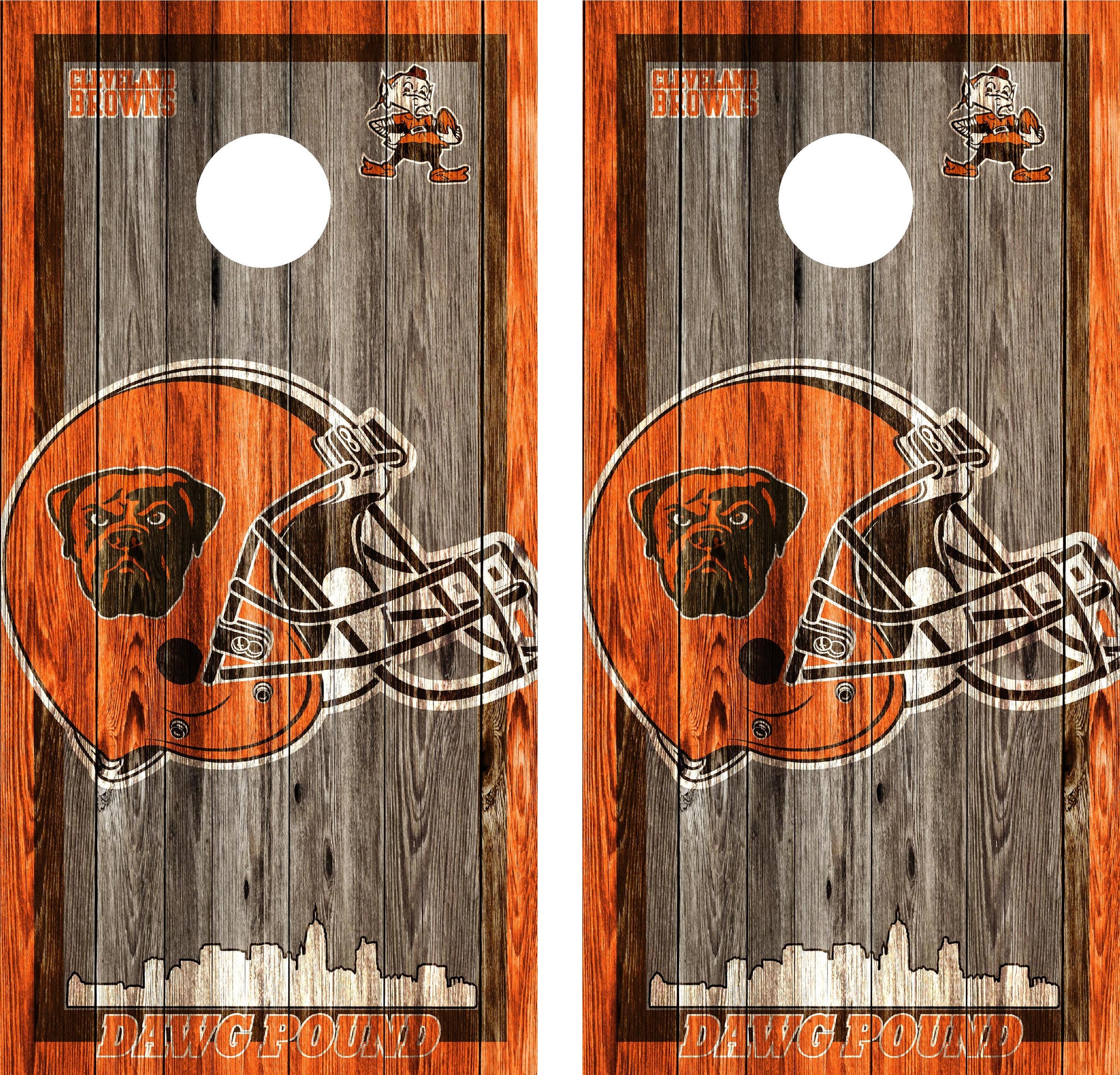 Cleveland Browns Cornhole Wraps
