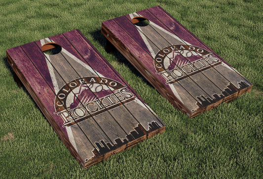 Colorado Rockies Regulation Cornhole Boards