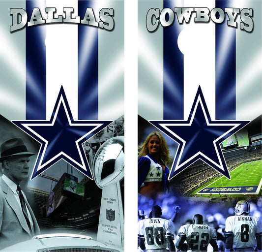 Dallas Cowboys Cornhole Wraps