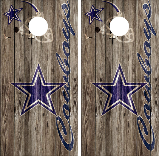 Dallas Cowboys Cornhole Wraps