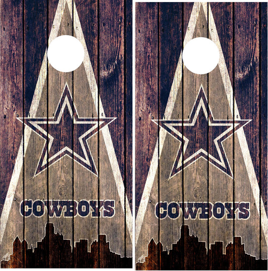 Dallas Cowboys Cornhole Wraps