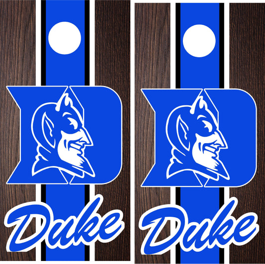 Duke Blue Devils Cornhole wraps