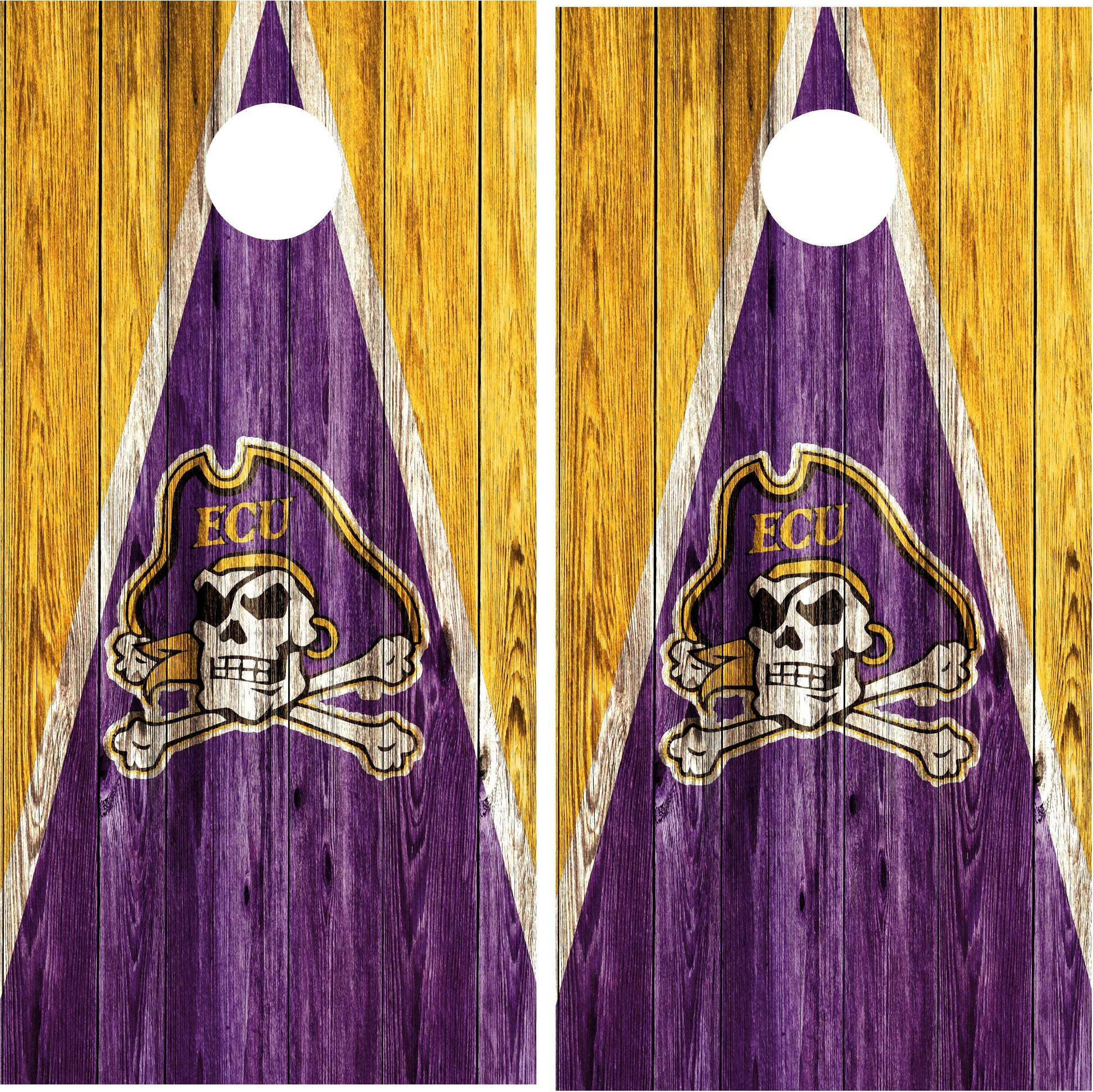 East Carolina Pirates Cornhole wraps