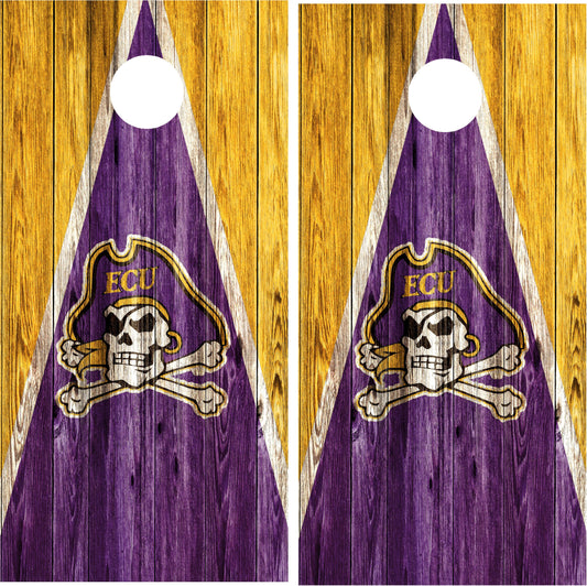 East Carolina Pirates Cornhole wraps