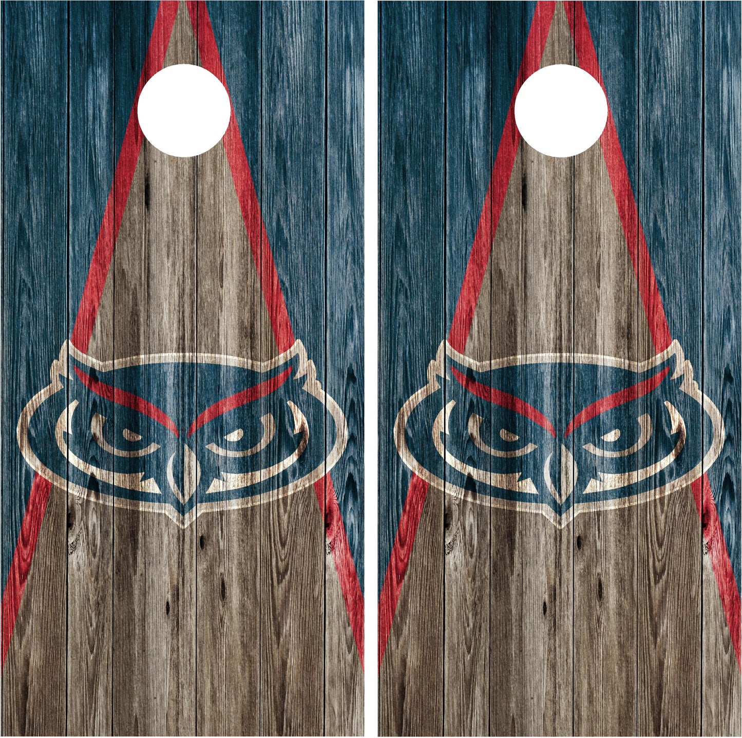 Florida Atlantic Owls Cornhole wraps