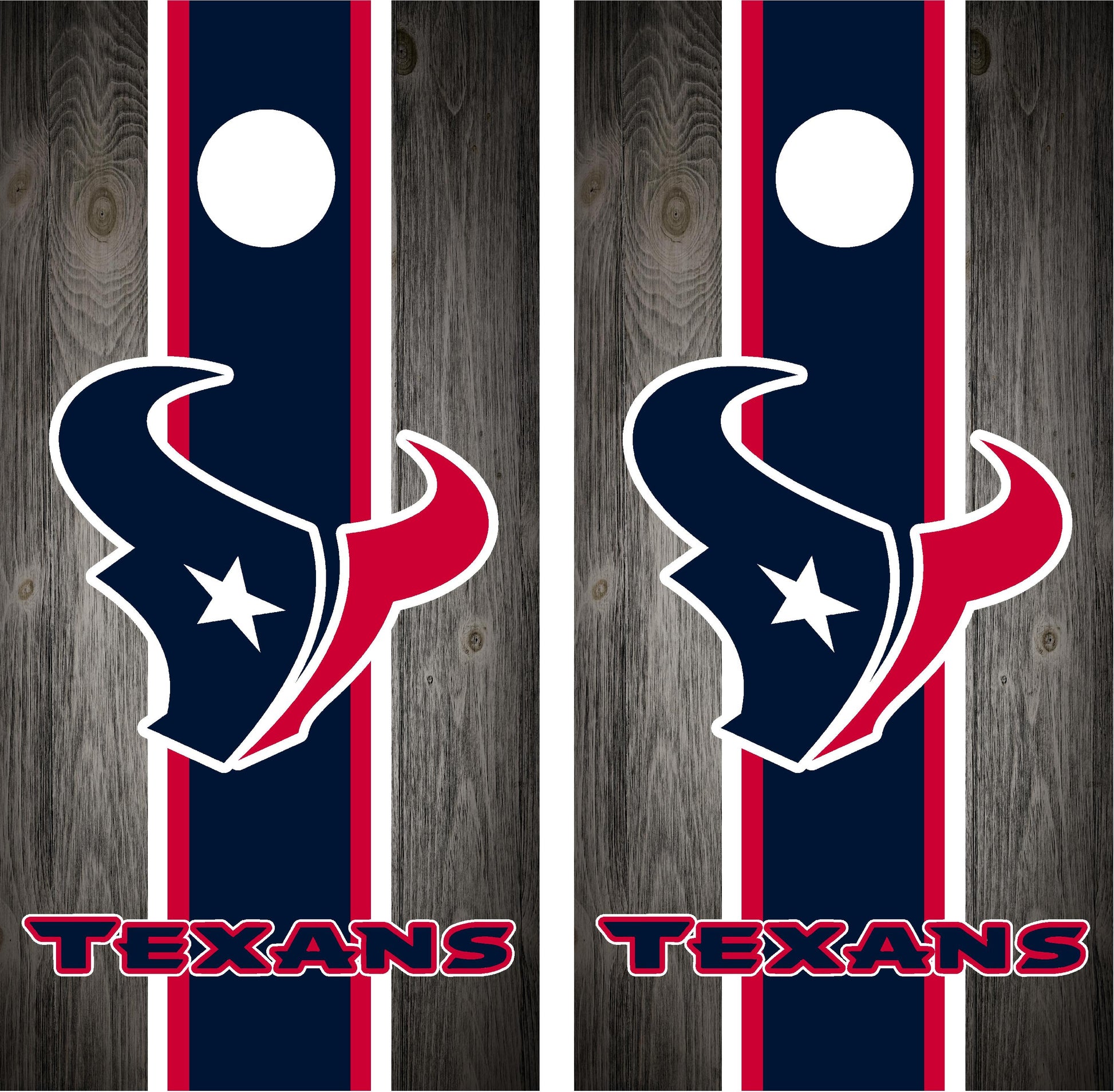 Houston Texans Cornhole Wraps