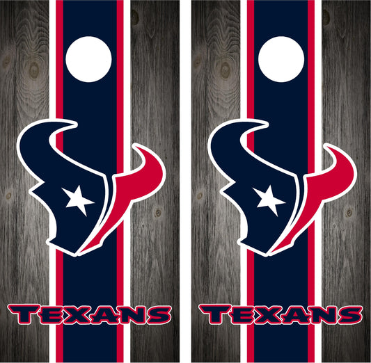 Houston Texans Cornhole Wraps
