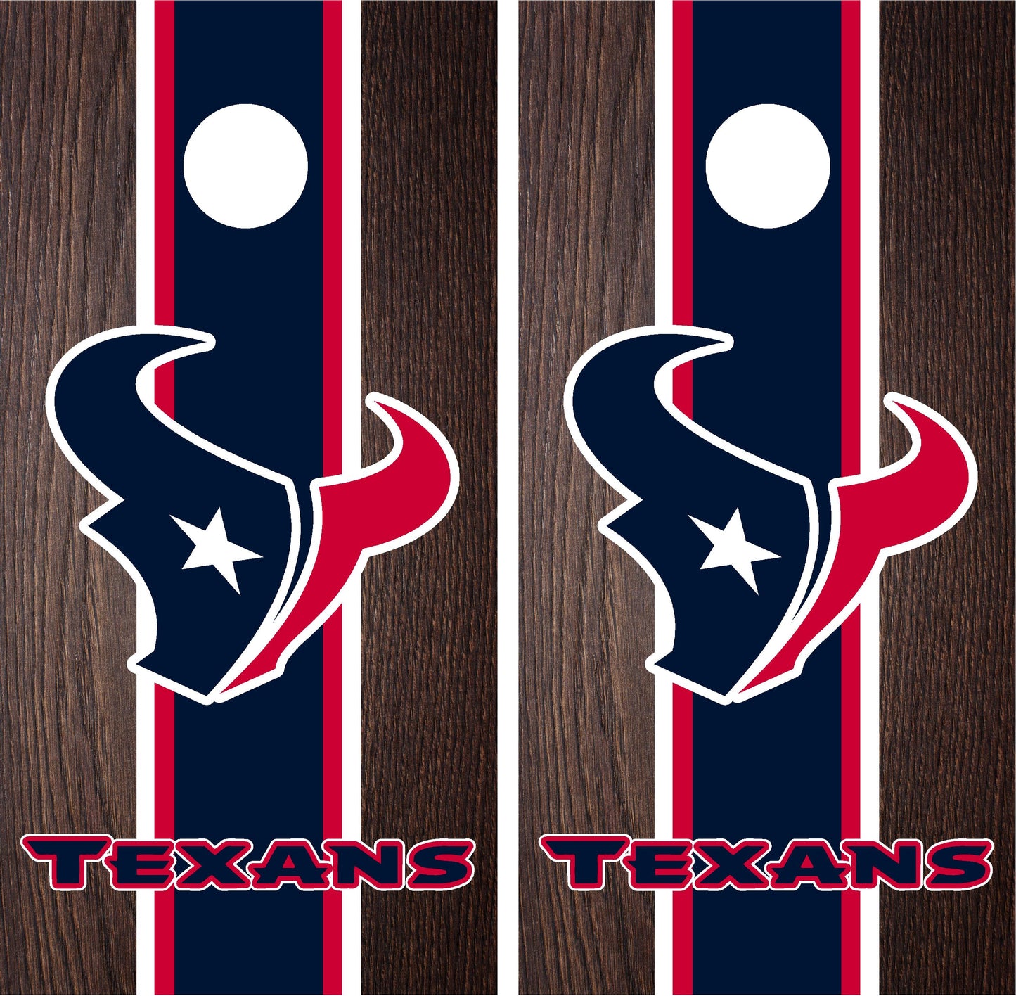 Houston Texans Cornhole Wraps