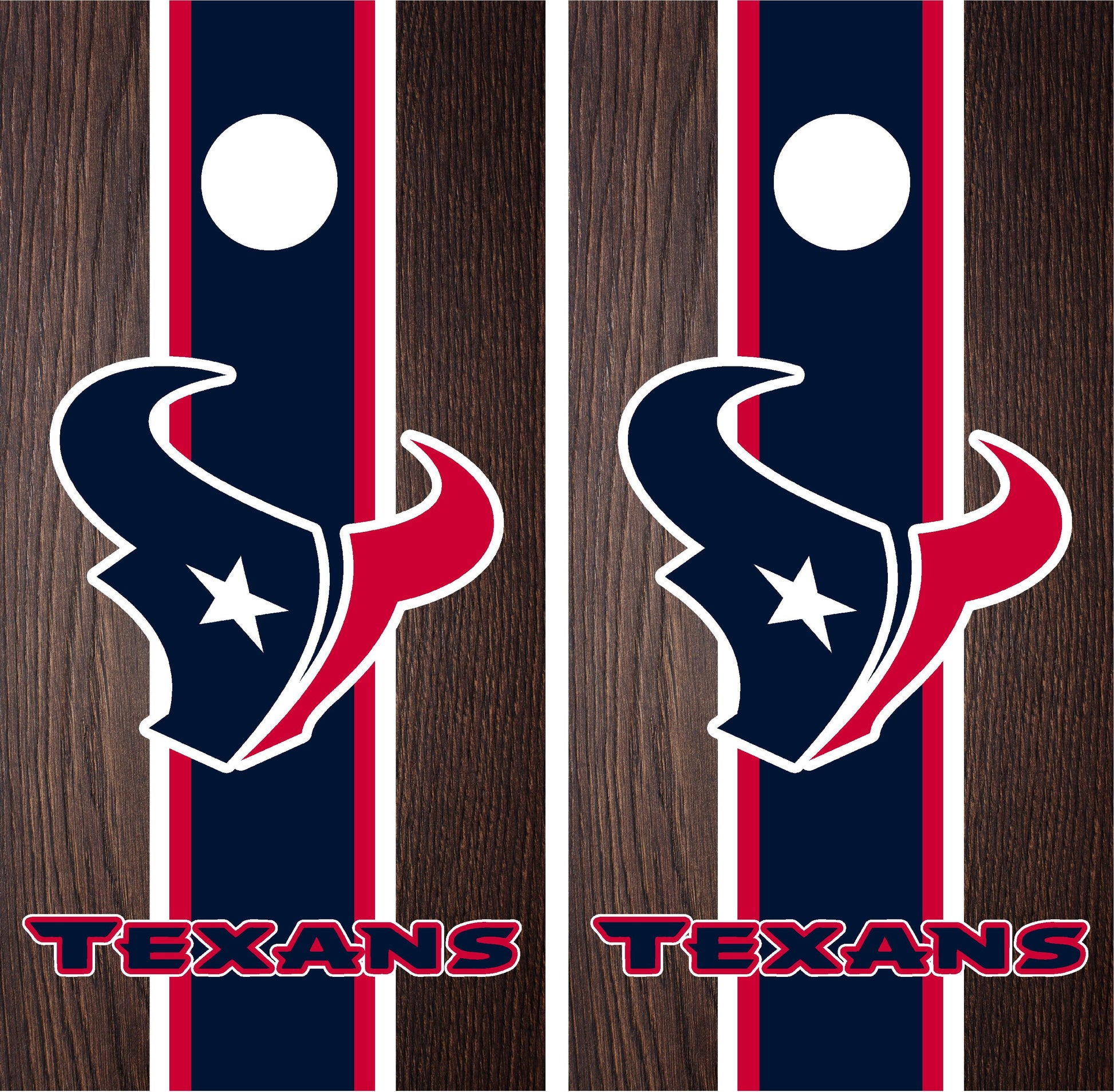 Houston Texans Cornhole Wraps