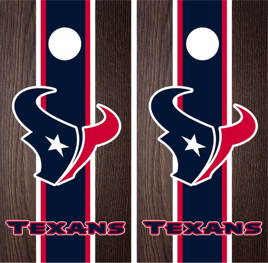 Houston Texans Cornhole Wraps