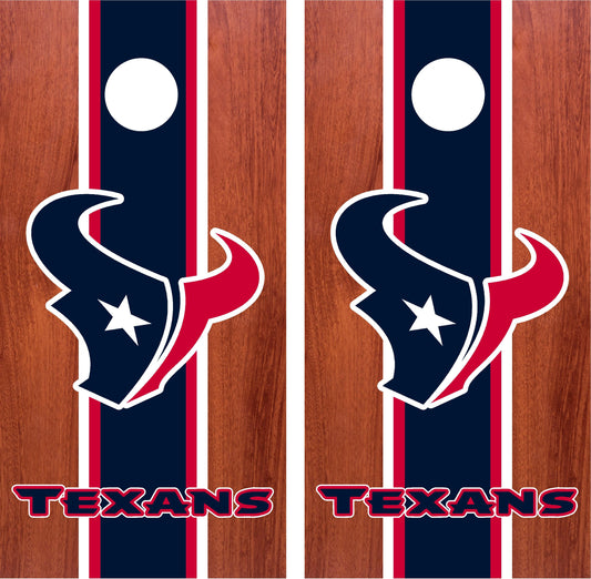 Houston Texans Cornhole Wraps
