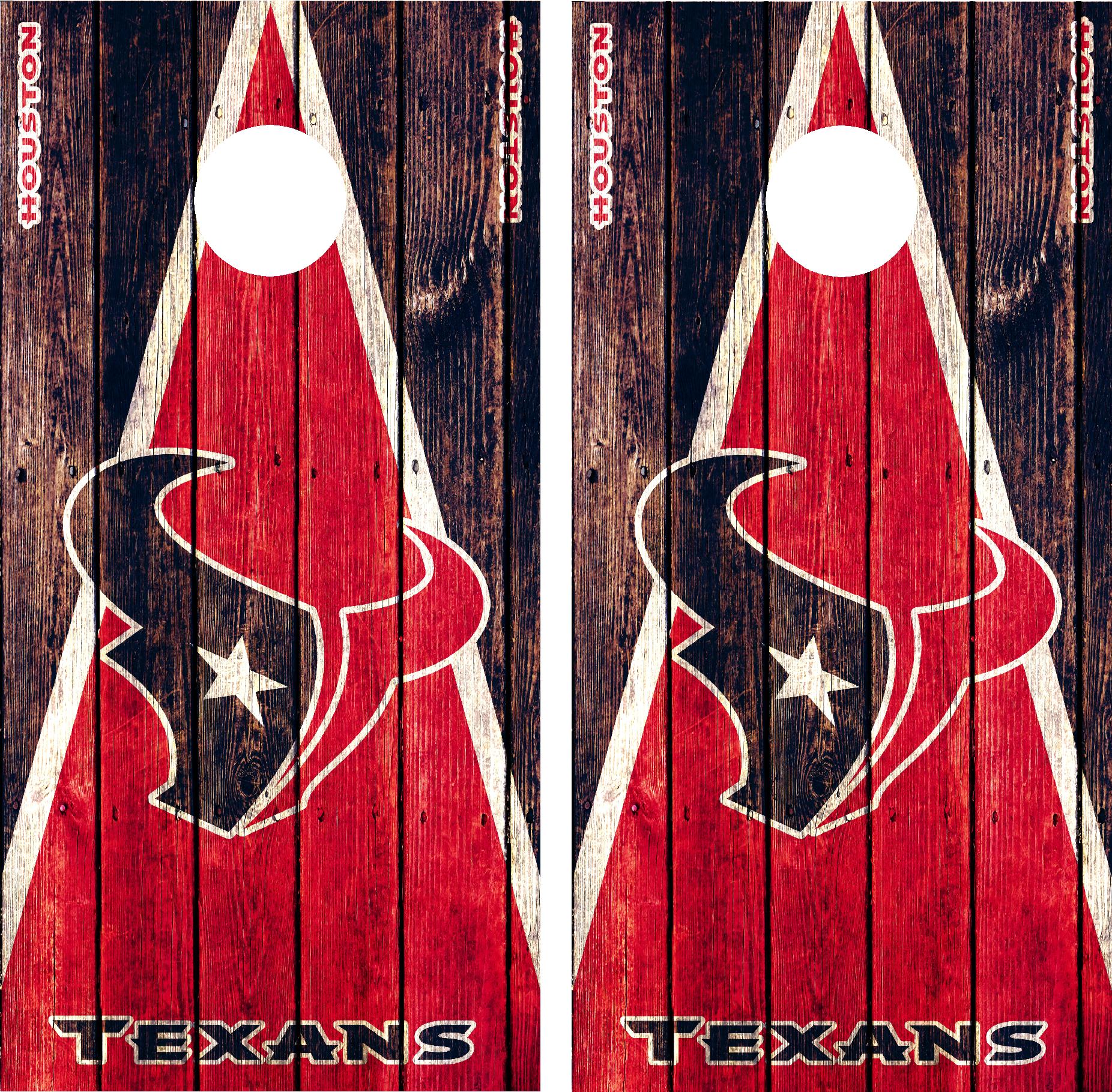 Houston Texans Cornhole Wraps