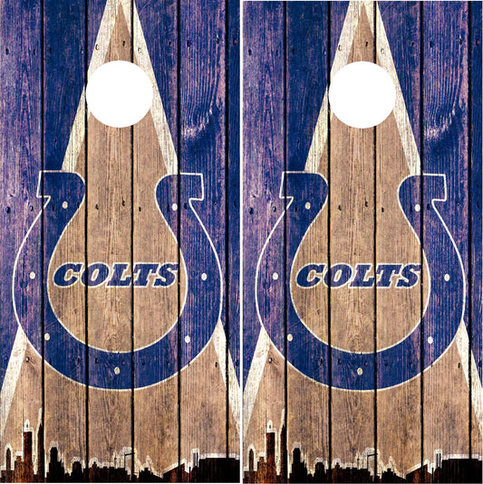 Indianapolis Colts Cornhole Wraps