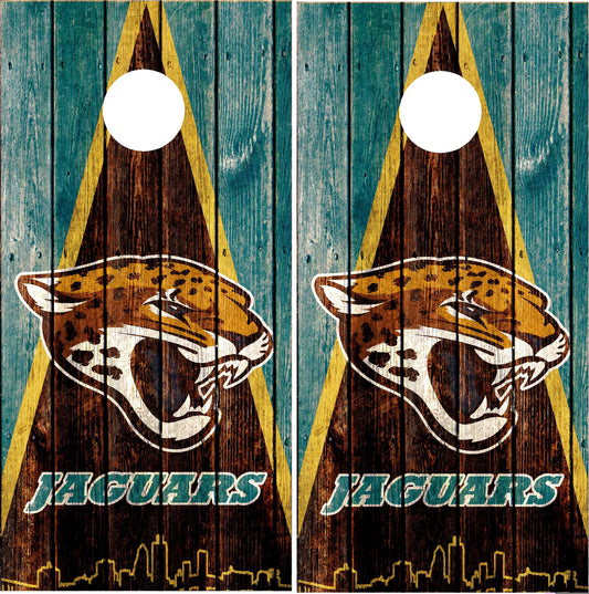 Jacksonville Jaguars Cornhole Wraps