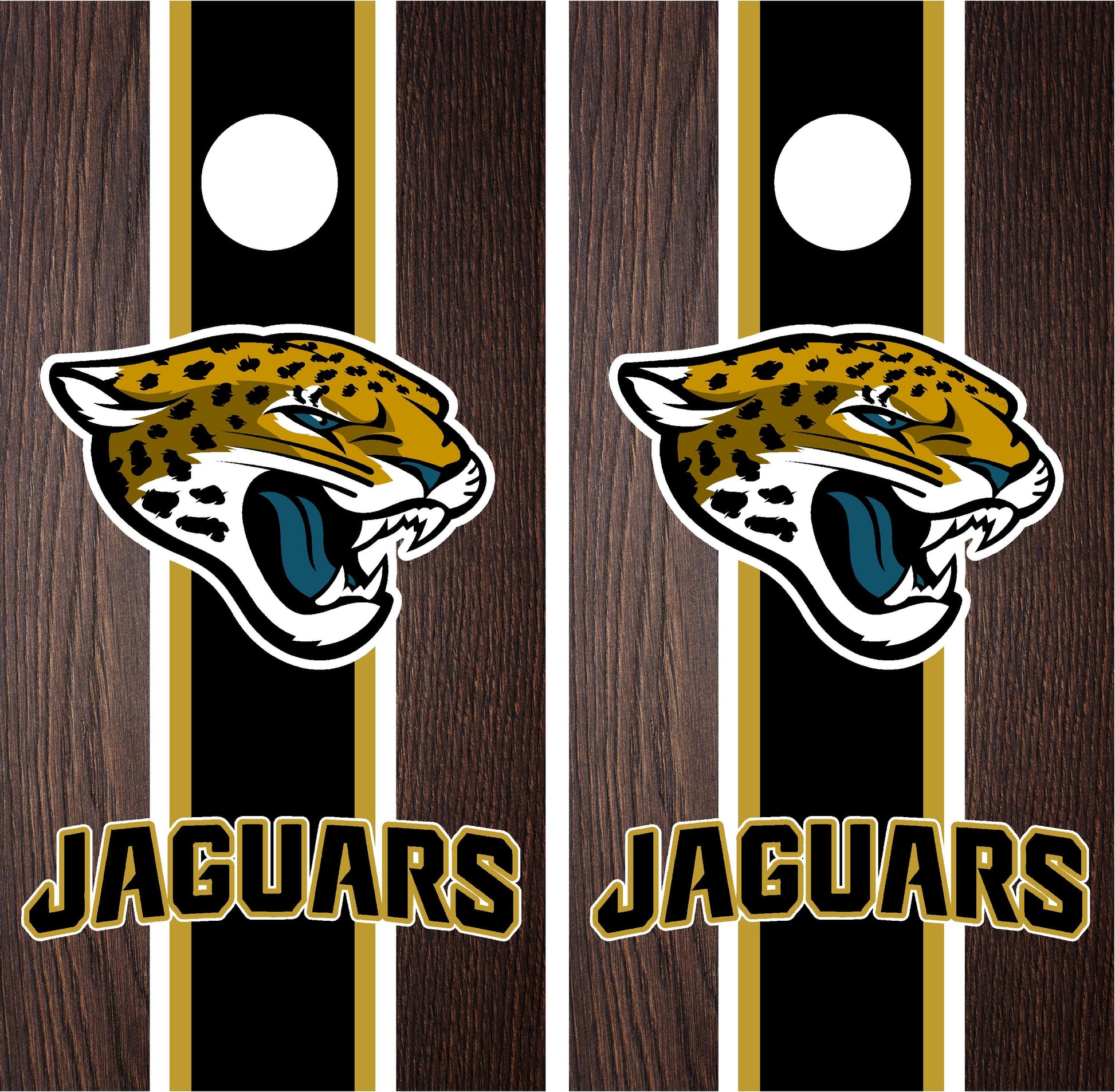 Jacksonville Jaguars Cornhole Wraps 