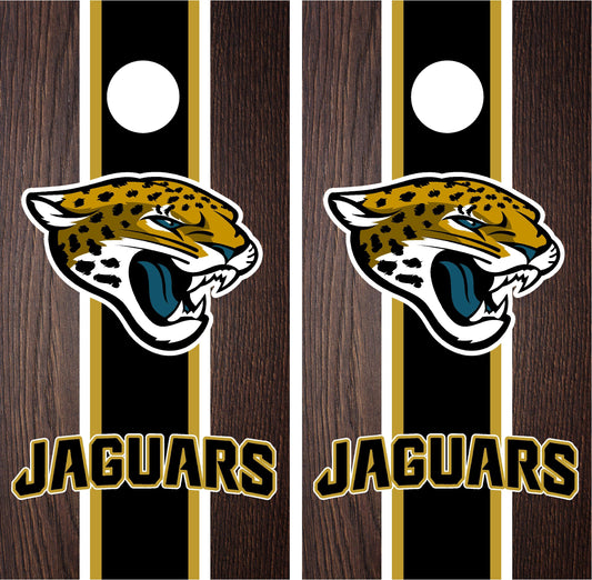 Jacksonville Jaguars Cornhole Wraps 