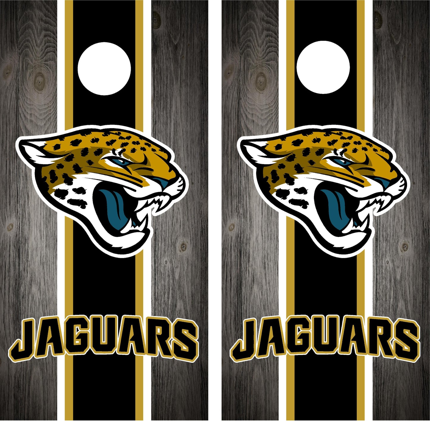 Jacksonville Jaguars Cornhole Wraps 